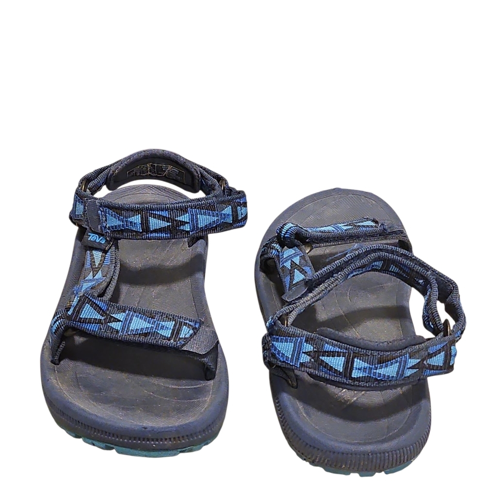 Teva Blue Patterned Strap Sandals - Picture 3 of 6